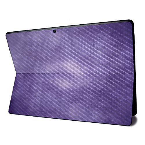 Image of MightySkins Carbon Fiber Skin for Microsoft Surface Pro X - Purple Airbrush | Textured Carbon Fiber Finish | Easy to Apply, Remove, and Change Styles | Made in The USA