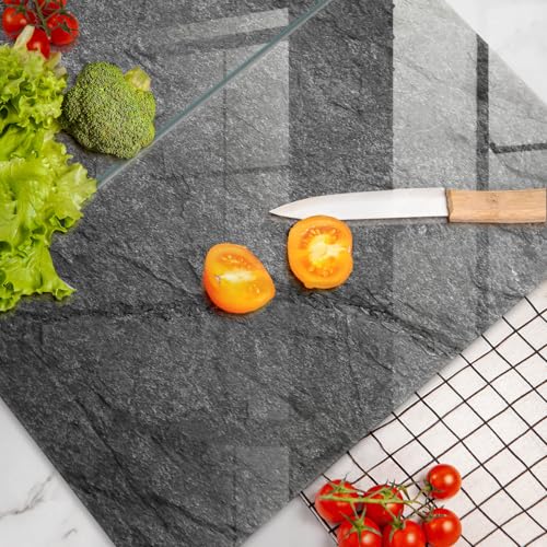 Planche en verre Wallfluent 2x30x52cm pour protéger votre plan de travail de cuisson