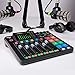 Rode RODECaster Pro 2 Audio Production Console with 4x PodMic Podcasting Microphones, PSA1+ Professional Boom Arms, Over-Ear Headphones, 32GB microSD Card, and 4x XLR Cables
