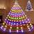 Christmas Tree Lights Christmas Lights Outdoor Indoor 400Led 9.84Ft 10 Lines Christmas Lights with 8 Modes and Timer, Fairy Tree Lights for Wedding Home Party 6Ft - 9Ft Xmas Tree Decor(Multicolor)