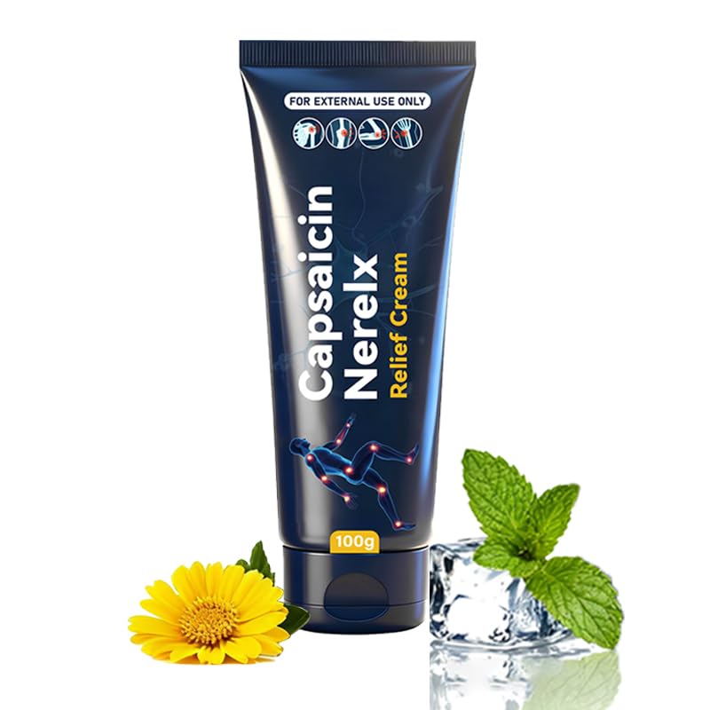 EdenEdges Capsaicin Neuropathy Relief Cream | Targeted Formula with Capsaicin Arnia MSM & Menthol for Feet Hands Legs & Joints | Fast-Absorbing Daily Support for Muscle & Nerve Discomfort 100g