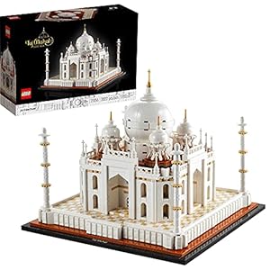 LEGO Architecture Taj Mahal 21056 Building Set – Landmarks Collection, Display Model, Collectible Home Décor Gift Idea and Model Kits for Adults and Architects to Build