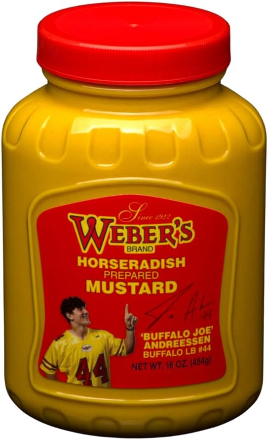 Buffalo's Own Weber's Brand Original Horseradish Mustard 16 ounce