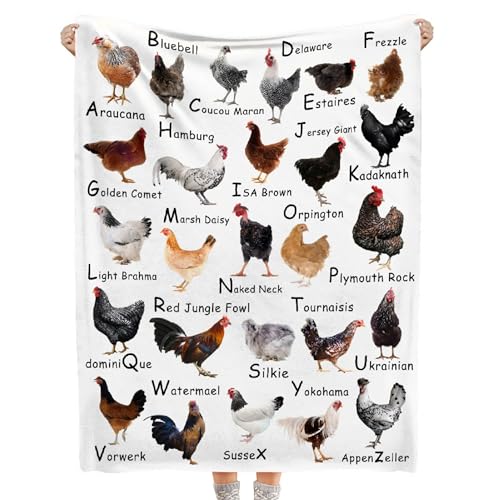 Chicken Breed Blanket - Chicken Gift for Lovers - Cozy Soft...