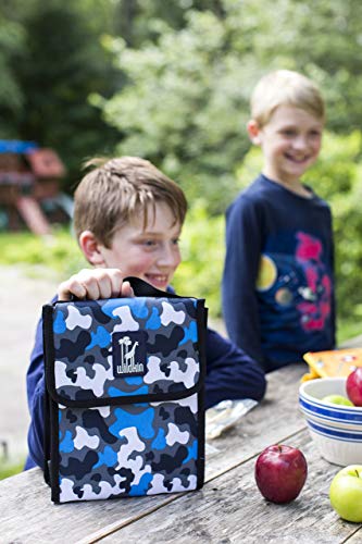 Image of Wildkin Kids Insulated Lunch Bag for Boys and Girls, Lunch Bags is Ideal Size for Packing Hot or Cold Snacks for School and Travel, Mom's Choice Award Winner, BPA-Free (Digital Camo)