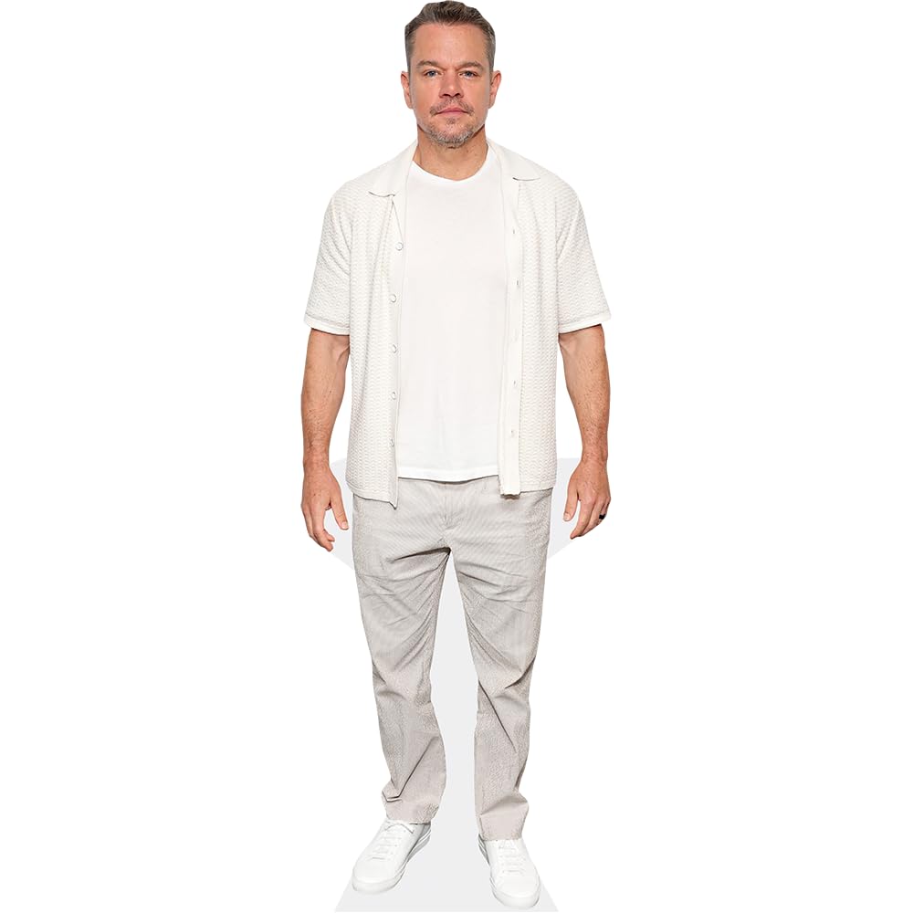 Celebrity Cutouts Mini Size Cutout Matt Damon (White Outfit)