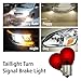 Rafeal Auto 1156 Red Light Bulbs 10 Pack,S25 P21W Automotive Brake Light Turn 1156 7506 Miniature Bulb Taillight Turn Signal Light,Replacement for Cars,Trucks,SUVs