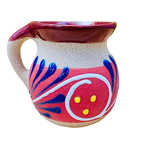 Juego de 4 Tazas de Barro Mexicanas Decoradas miniatura 7