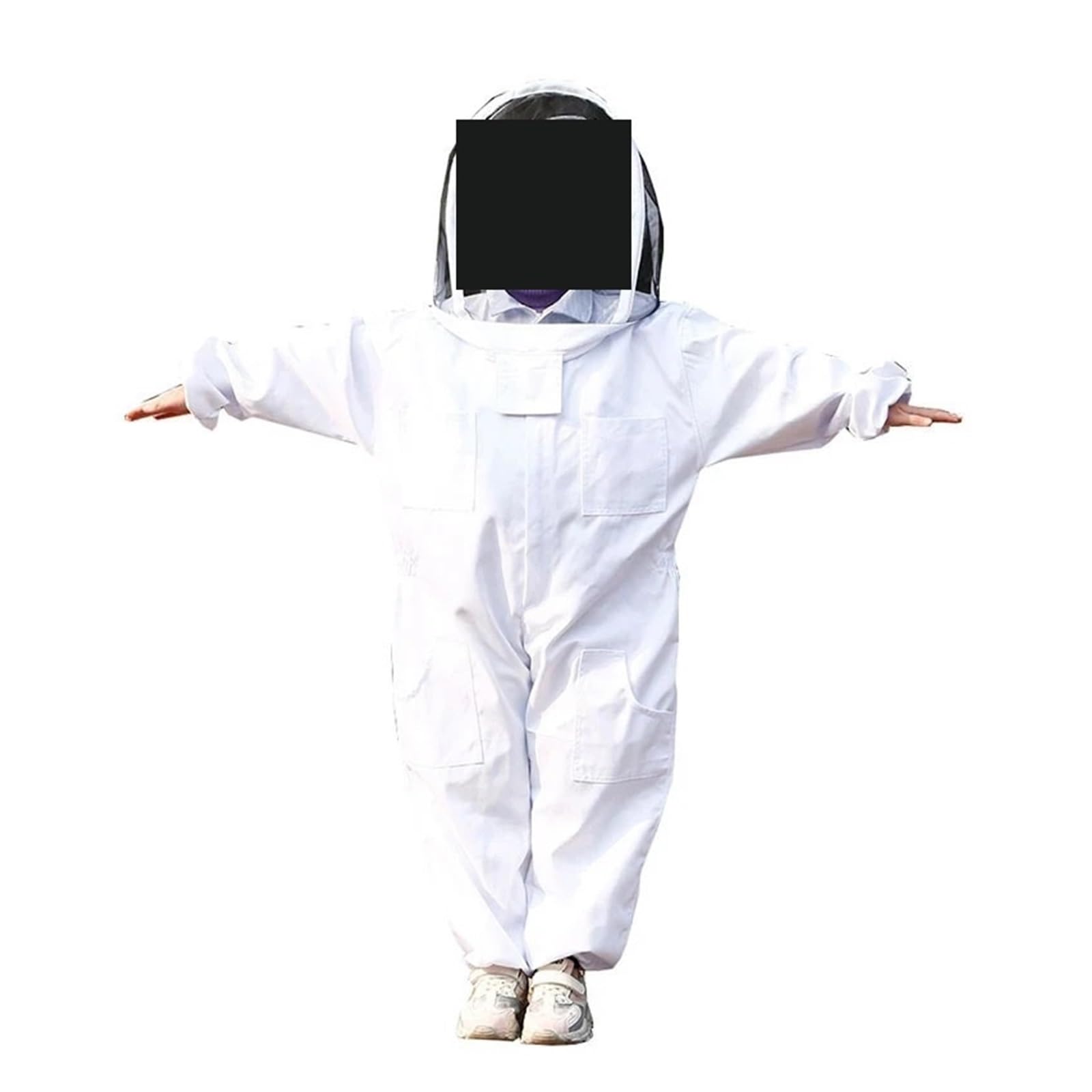 Zxzzas Bianco Apiculture Children Anti-Bee Suit Breathable Suit For Kids Beekeeping Practice Kid Beekeeping Clothing Bee Suit Equipment For Beekeeping(,M)
