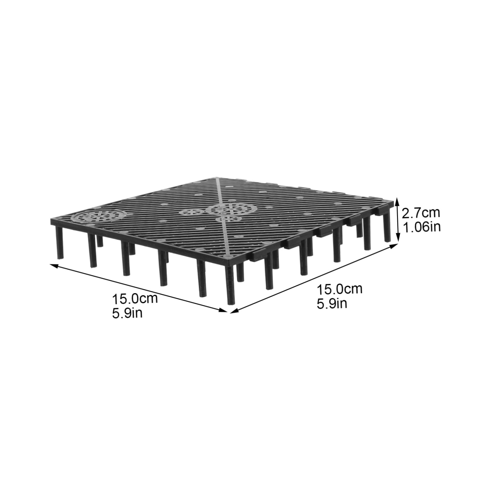 PVC Aquarium Bodenfilterplatte 20 Stück Robustes PVC Spleißbare Filterplatten Für Effiziente Wasserfiltration Im Fischtank Für Drachenfische Und Meerwasser Aquarien