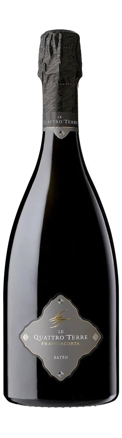 Le Quattro Terre - Franciacorta Satèn DOCG – 100% Chardonnay - Affinamento di 2 anni - 12,5% vol. - 75cl (1 bottiglia) (Confezione da 6)