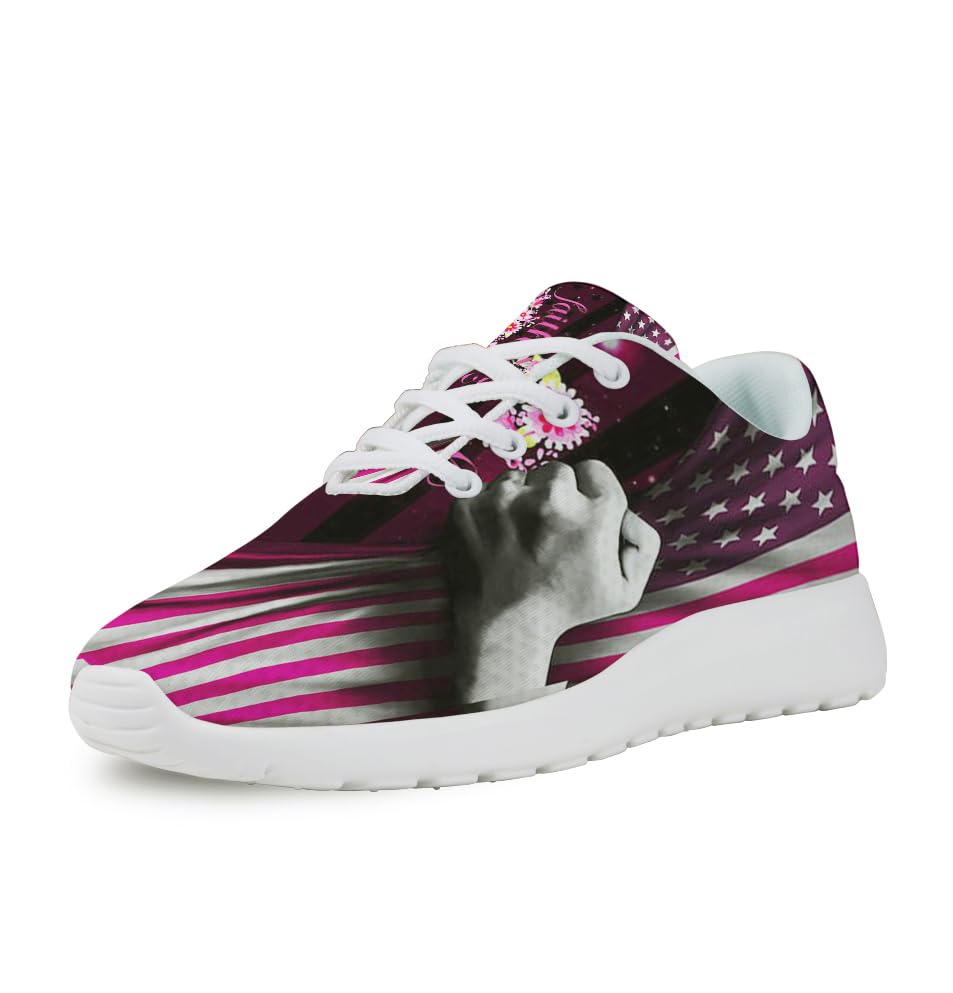 Faith Hope Love Breast Cancer Shoes for Women Men Trail Running Casual Fashion Sneakers Slip-on Tennis Shoes