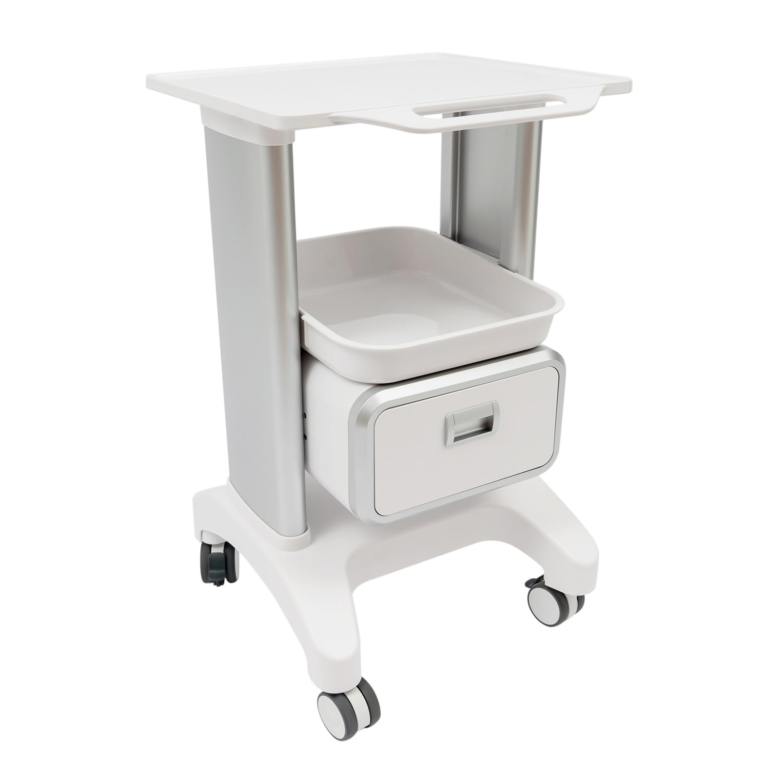 Medical Trolley Cart,Mobile Trolley for Cosmetic Instruments,Rolling Tool Trolley with Wheels,Professional Portable Storage Cart with Tray for Hospital Dental