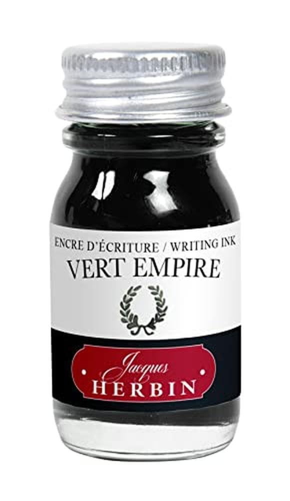 Jacques Herbin 11539T, Writing and drawing ink, Fountain pens and rollerballs, Vert Empire/ Empire green colour, 10 ml - Image 4