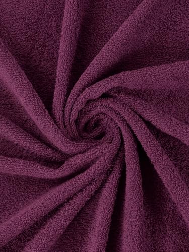Image of Monte Carlo Essential 100% Cotton Bath Towel | 400 GSM Lightweight & Quick Dry | Soft Absorbent Large Towel 75x150 cm | Bathroom Towel for Men & Women (Jasper) | Argyle Purple