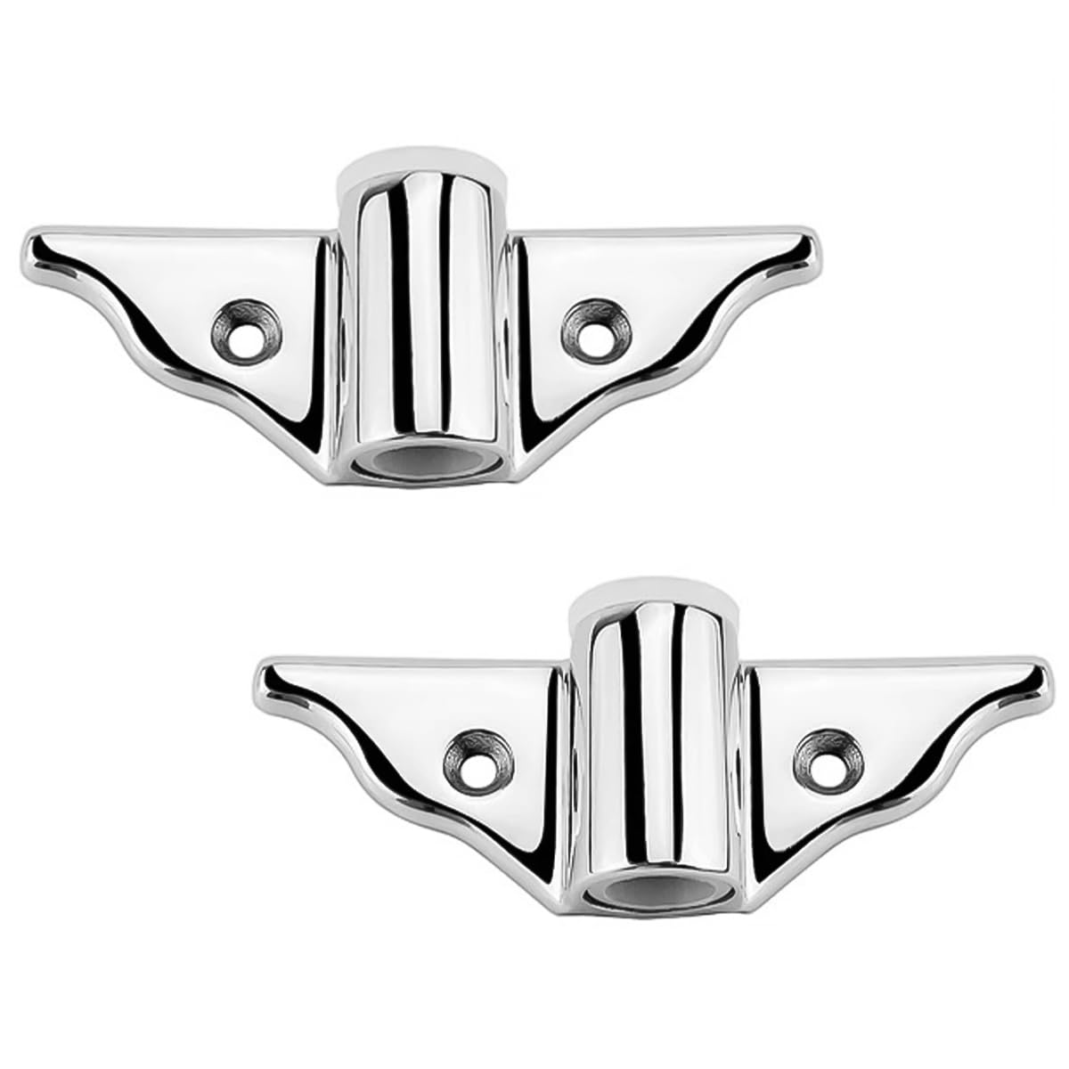 ZONADAH 2 PCS Boat Rowlock Oarlock Sockets Mount Rowlock Boat Row Lock Stainless Steel Polished Finish for Sailing Canoe Accessories Oar Sockets