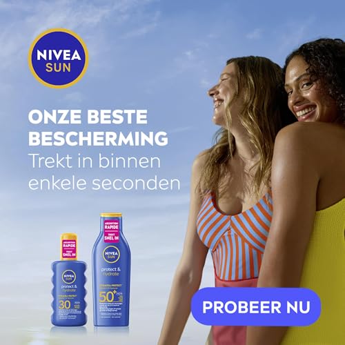 Crème Solaire Lait Corps Spf 50+ Protection Et Hydrate Résistant A 'eau Sun Nivea Le Spray De 200ml - vue 8