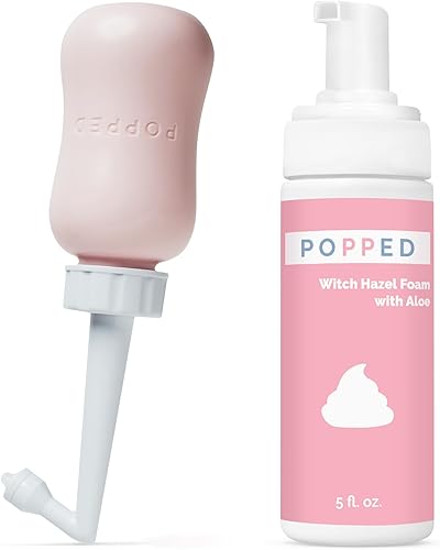 Popped Botella Peri y espuma de hamamelis con aloe para posparto