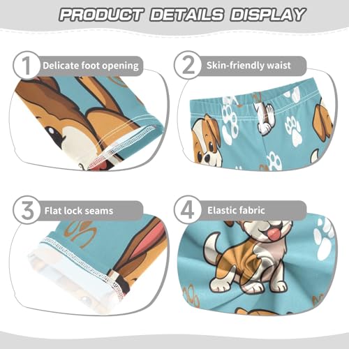 Bolaz Toddler Girls Leggings Printed Yoga Pants Leggings Cartoon Puppy for Kids3