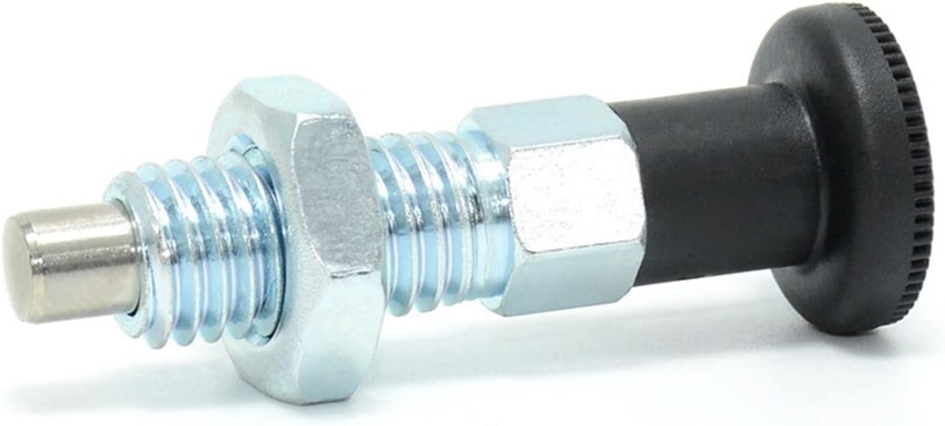Plunger Index Bolts Self-locking Type Plastic Knob Stainless Steel Pin Coarse Thread 1Pcs(LHFSS)