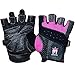 Meister Women's Fit Grip Weight Lifting Gloves w/ Washable Amara Leather - Pink - Medium