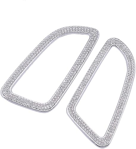 Accesorios interiores brillantes para Mercedes Benz Clase C W205 C300 GLC300 V253 2015-2021 salida de aire acondicionado calcomanías de diamantes de