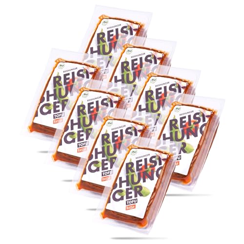 Reishunger BIO Tofu Rosso 8 x 200 g - Bio-Sojabohnen aus Österreich - Pflanzliches Protein - Glutenfrei & Vegan - Ungekühlt haltbar Reishunger BIO Tofu Rosso 8 x 200 g - Bio-Sojabohnen aus Österreich - Pflanzliches Protein - Glutenfrei & Vegan - Ungekühlt haltbar