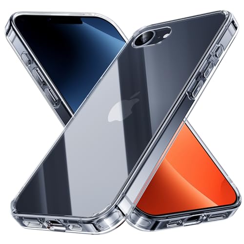 NIMASO iPhone 16e 用 第4世代 クリア ケース 透明 背面 強化ガラス 9H硬度 米軍MIL規格 SGS認証 傷つけ防止 薄型 バンパー 黄変防止 ワイヤレス充電対応 ストラップホール付き アイフォン 16e 対応 (6.1 インチ) スマホケース(氷晶シリーズ)NSC24L1559 NIMASO iPhone 16e 用 第4世代 クリア ケース 透明 背面 強化ガラス 9H硬度 米軍MIL規格 SGS認証 傷つけ防止 薄型 バンパー 黄変防止 ワイヤレス充電対応 ストラップホール付き アイフォン 16e 対応 (6.1 インチ) スマホケース(氷晶シリーズ)NSC24L1559