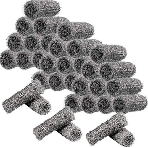 Steel Wool Grade #0000 Scouring Pads for Cast Iron Dishes Pots Pans Multi-Use Scrubbing Polishing Pads for Kitchen Bathroom Cleaning Use (36 Pieces)