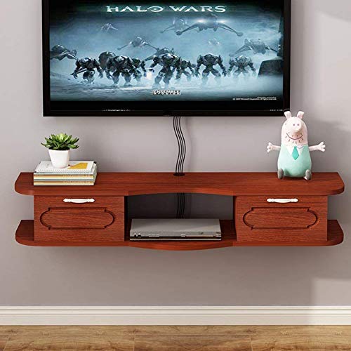 Wandregal TV-Schrank Wandregal Schwimmendes Regal TV-Lagerregal Vielseitiger Entertainment Center-Medienständer mit Schranktüren TV-Konsole oder