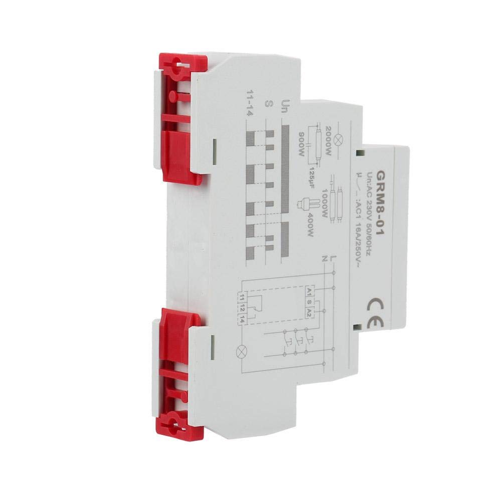 GRM8 Din Rail Electronic Latching Relay Memory Relay Impulse Relay SPDT ...