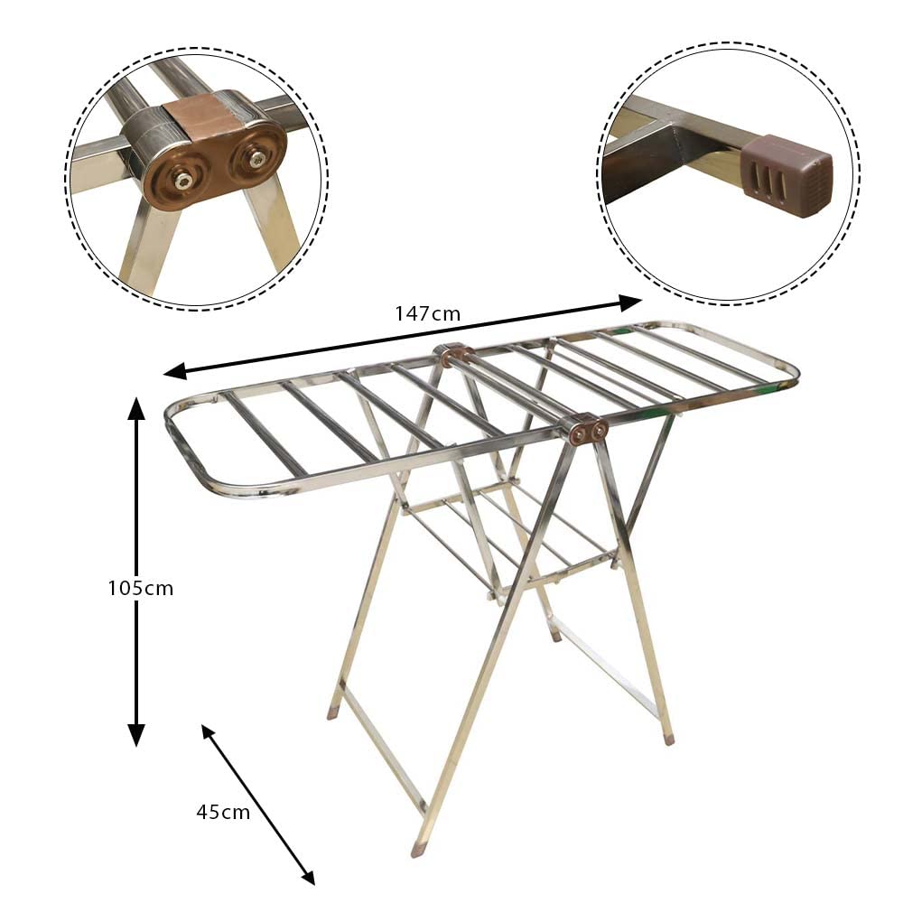 YATAI Metal Foldable Laundry Drying Clothes Rack Heavy Duty Clothing