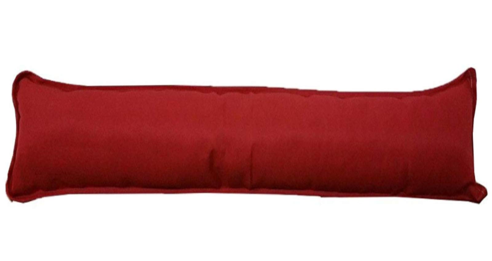AHR LTD. New Plain Giant Jumbo Fabric Draught Excluder Decorative Simple Door or Window Draft Guard Winter Air Stopper (RED)