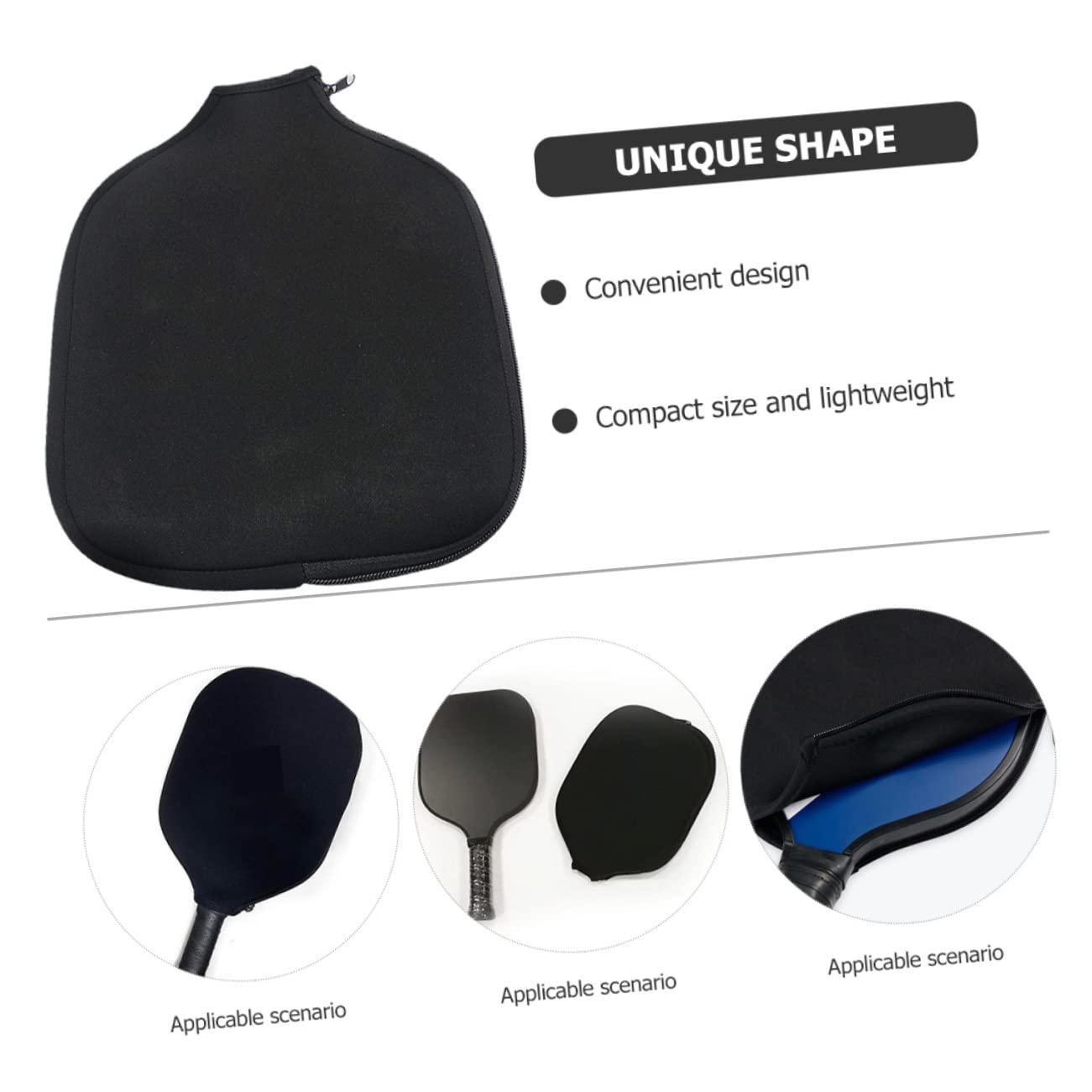 Kisangel Custodia Protettiva per Neoprene Design Portatile e Lavabile Copertura per Protezione e Stoccaggio Racchette