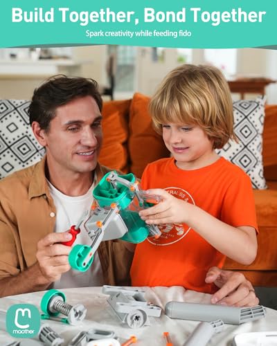 Romiromi Automatischer Futterspender Katze, Hunde,8.5L, für Training,Verbessern Sie IQ,Interaktives Futterautomat Katze für Katze und Hund,Erhöhen,Interaktive Futterstation für Haustiere