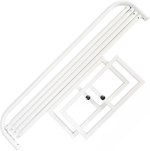 Miniatura 5 de Soporte de arco de boda con bases, 6.6 pies de alto x 4.2 pies de ancho, arco de jardín cuadrado de fácil montaje, extra ancho de metal para bodas,