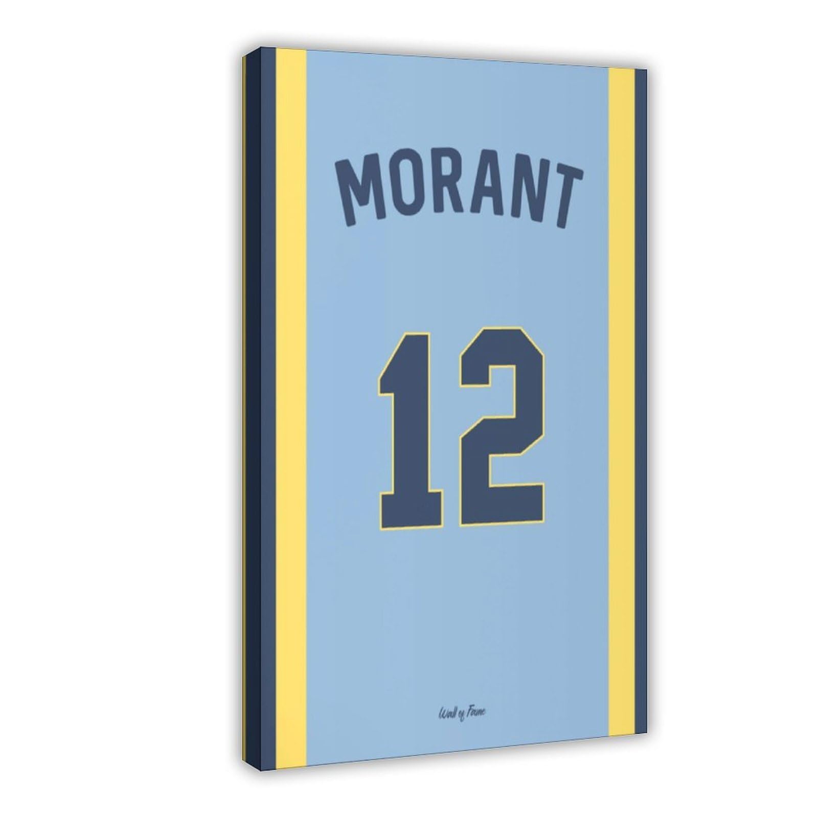 OQUAJK Memphis Grizzlies Jersey Canvas Poster Bedroom Decor Landscape Office Room Decor Gift 12x18inch(30x45cm)