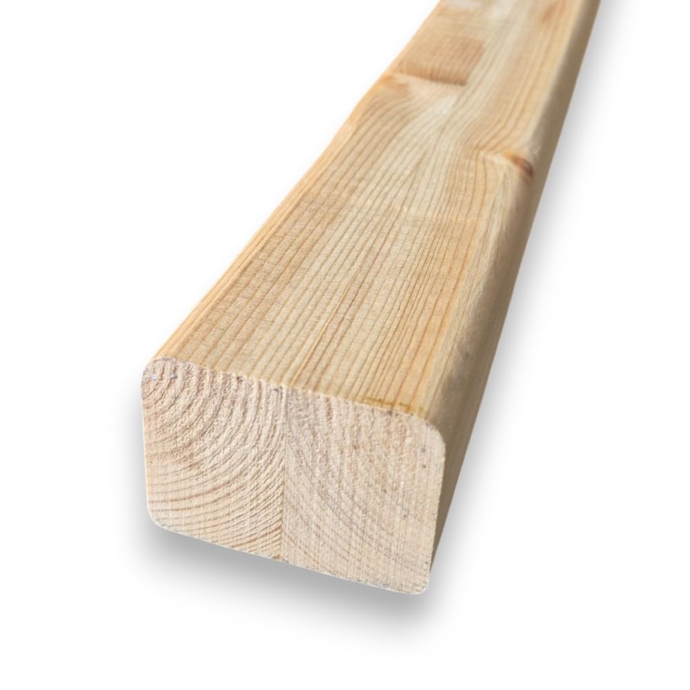 Listello in Pino Naturale LAMELLARE 4,​5x6 cm da 300 cm - Travetto Stabilizzato ad Alta Precisione per Arredo e Pareti