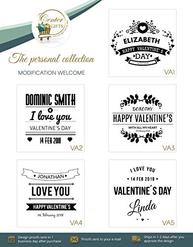 Personalized Valentine's Day Mug with Smooth Finish | Moscow Mule Copper Mugs Premium Quality Frosty Mug with Handle| Pure Solid Copper Mugs Perfect for Cold Drinks Beer Wine Bars Parties (16 oz)