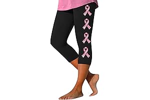 Super-Soft Breast Cancer Awareness Yoga Pants