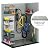 DWVO 5x3ft Resin Outdoor Storage Shed with Floor, Waterproof Lockable Storage Shed with Window, Plastic Outside Tool Storage for Garden, Backyard Patio