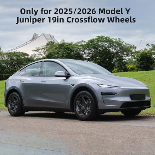 19 in Rim Protector for Model Y Juniper 19" Crossflow Wheel Cover All-in-one Car Tire Trim Ring Rim Case Hubcap for Tesla ModelY 2025 2026 Juniper Accessories - 5