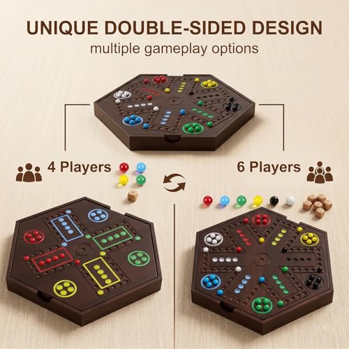 Wahoo Board Game 20 pulgadas 2 en 1 para 4-6 jugadores miniatura 2