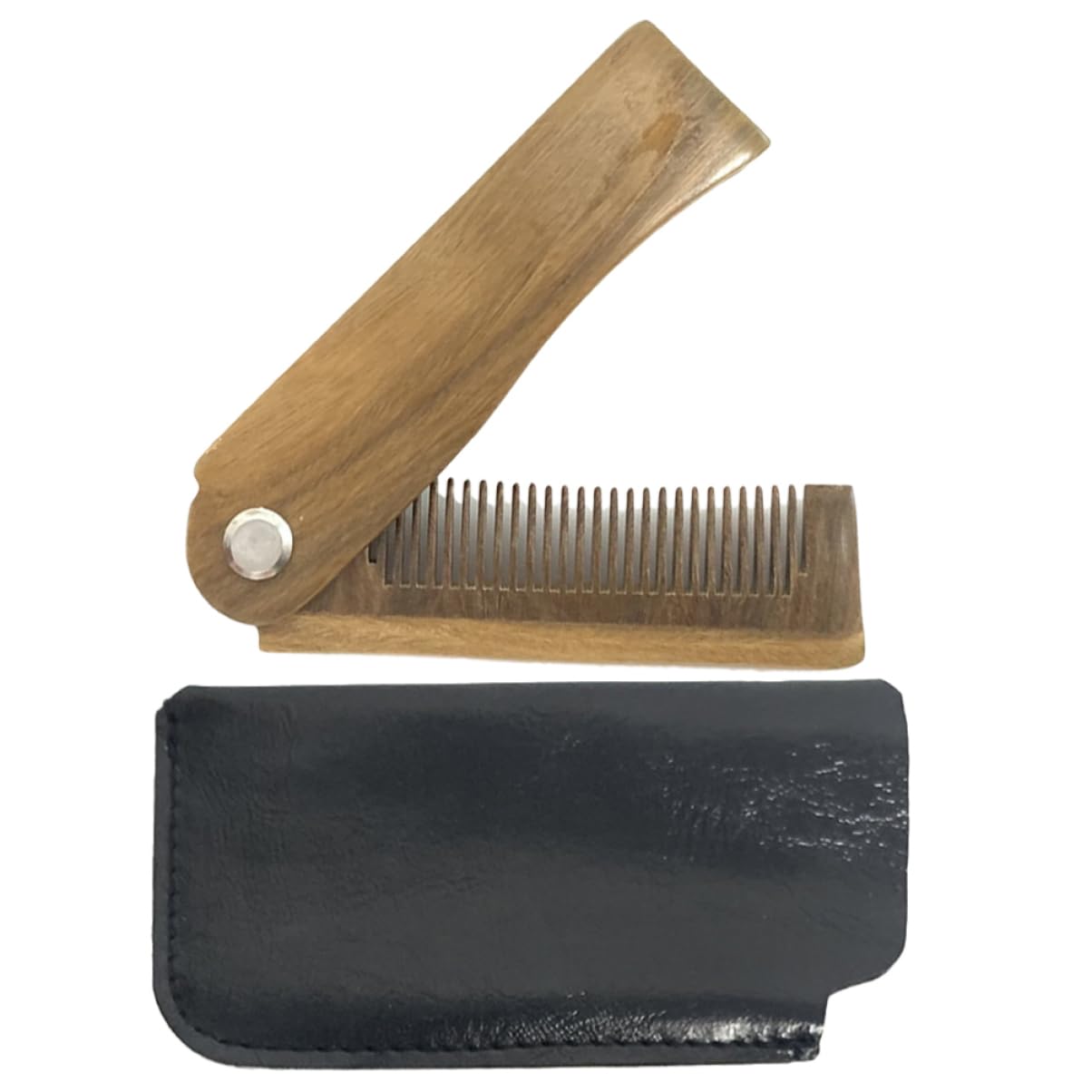 Beavorty 5 Juegos De Peines De Madera Pequeños Para Bigote Peines Plegables Para Barba Diseño Ergonómico Para Viajes Y Hogar.
