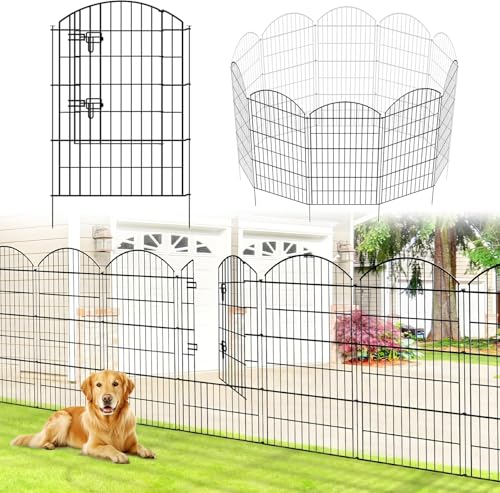 Thealyn Metall Gartenzaun, Dekorative Bordüre, Kein Graben, Rostfreie Tierbarriere für Blumenbeet, â€¦ – Vignette