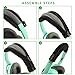 Geekria Flex Fabric Headband Cover Compatible with Bose SoundTrue, QC3, AE 2w/2i/2, AKG K450, K420 Headphones, Easy DIY Installation (Black)