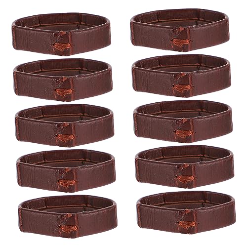 GALPADA 30pcs Wear-resistant Leather Watch Band Flexible Replacement Straps for Watchbands Comfortable Fastener for Watch Strap Accessories Deep