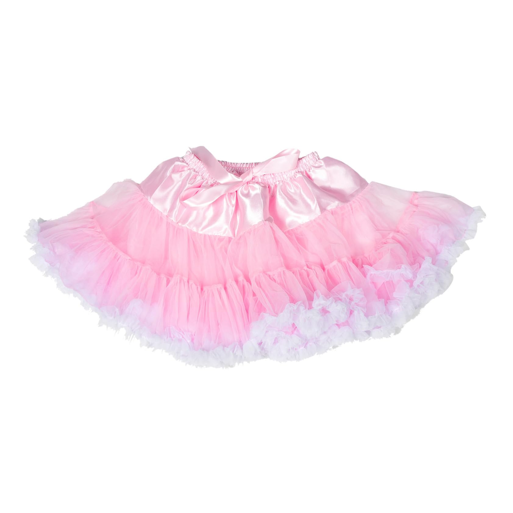 COLLBATH Cloudy Tulle Skirt Stuffer No Bone Tutu Skirt for Boys and Girls Princess Tutu Dress Rainbow Version