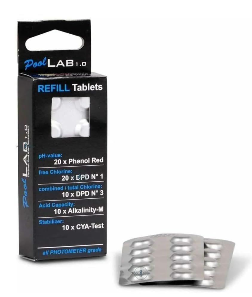 Reagents for Pool LAB - PoolWaterLAB - Water Tester - Refill Tablets Replacement Package