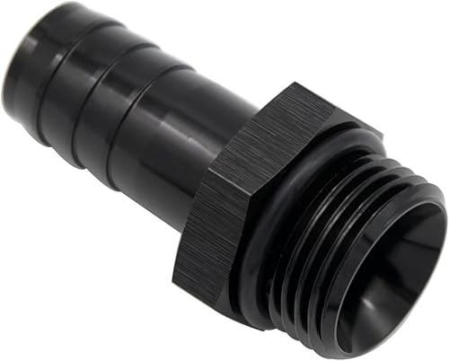 Miniatura 8 de KRD PERFORMANCE 2 piezas de aluminio -6 AN ORB macho a 12 "(12.7mm) Barb Push On manguera adaptador negro